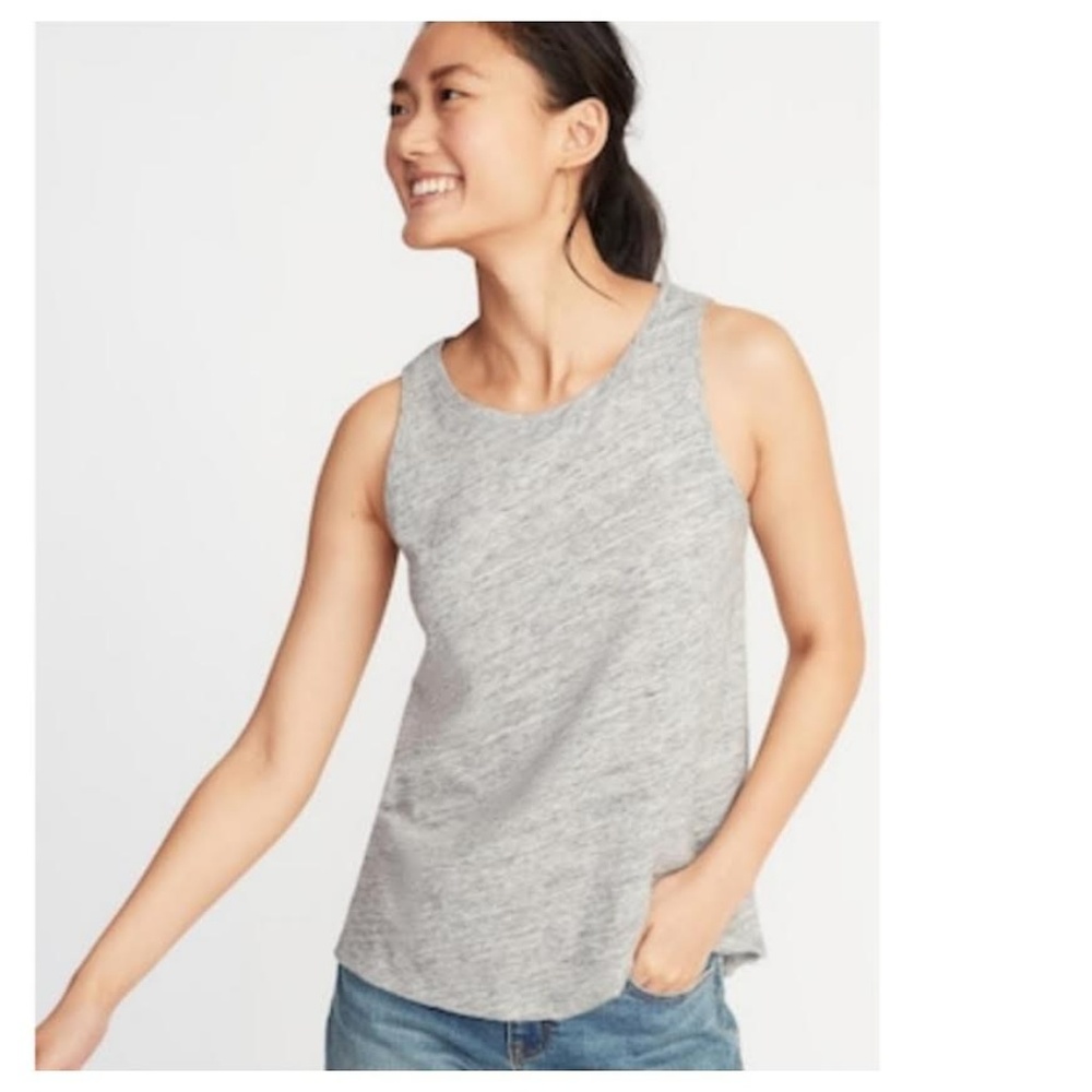 Cloth & Stone Gray Jersey Knit Tank Top Sz Med.